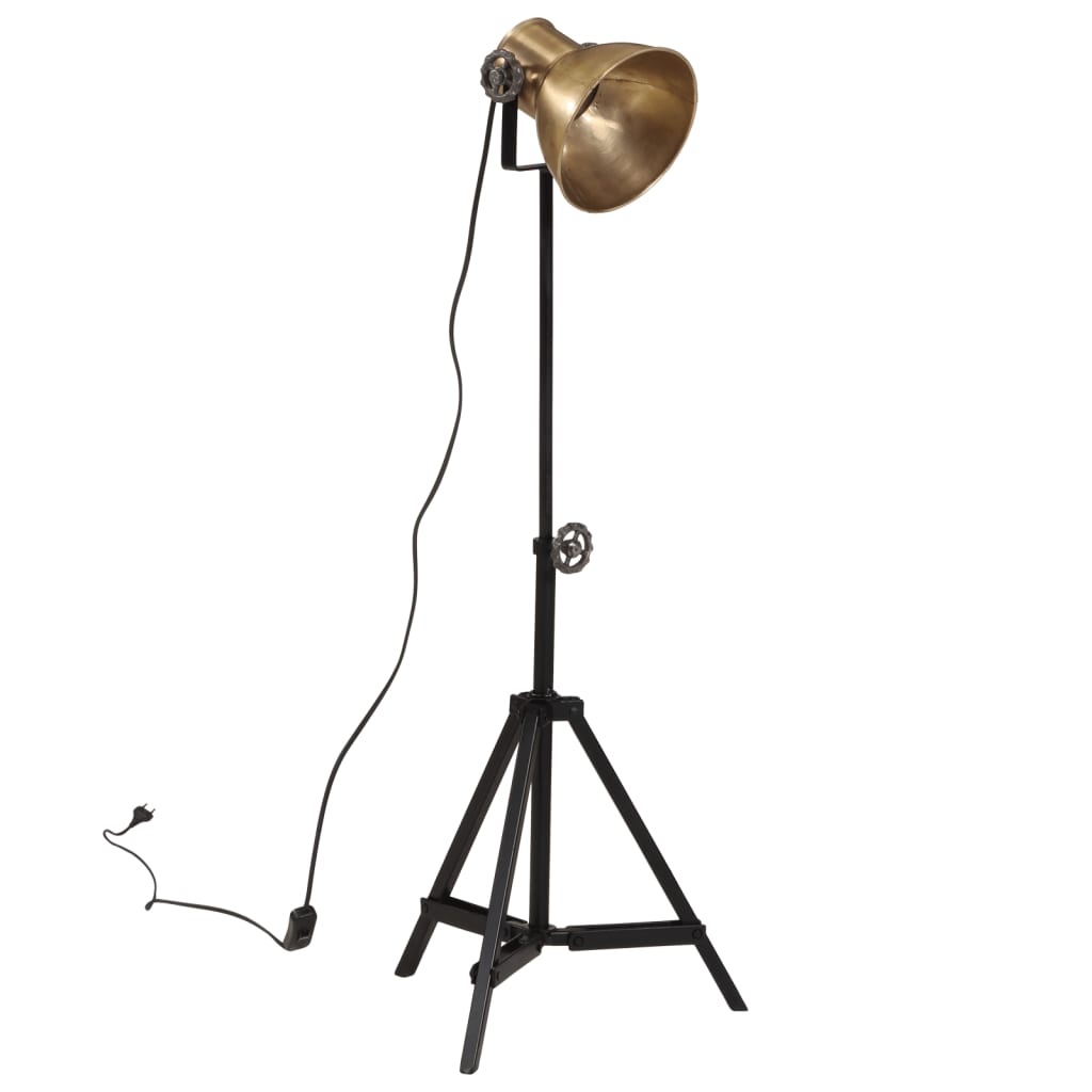 Vloerlamp 25 W E27 35x35x65/95 cm antiek messingkleurig is nu te koop bij PeponiXL, paradijselijk wonen!