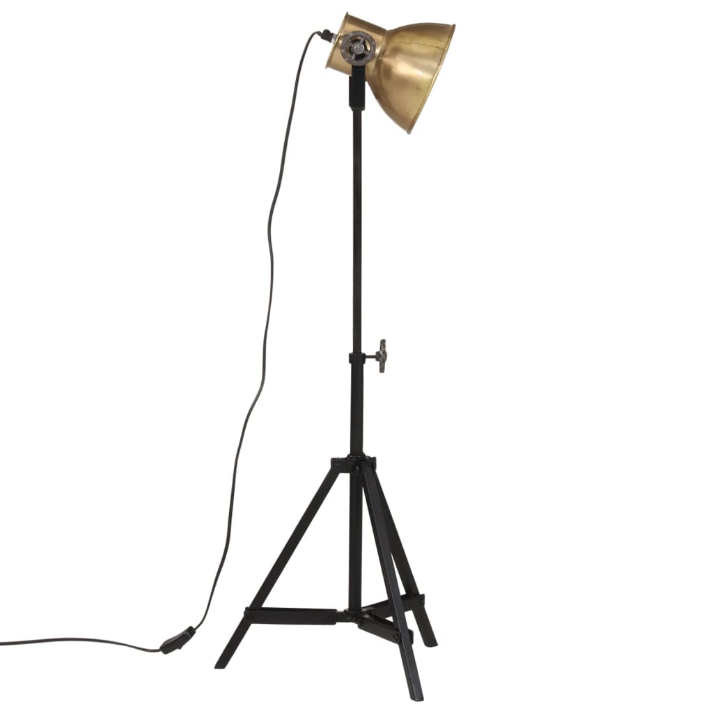 Vloerlamp 25 W E27 35x35x65/95 cm antiek messingkleurig is nu te koop bij PeponiXL, paradijselijk wonen!