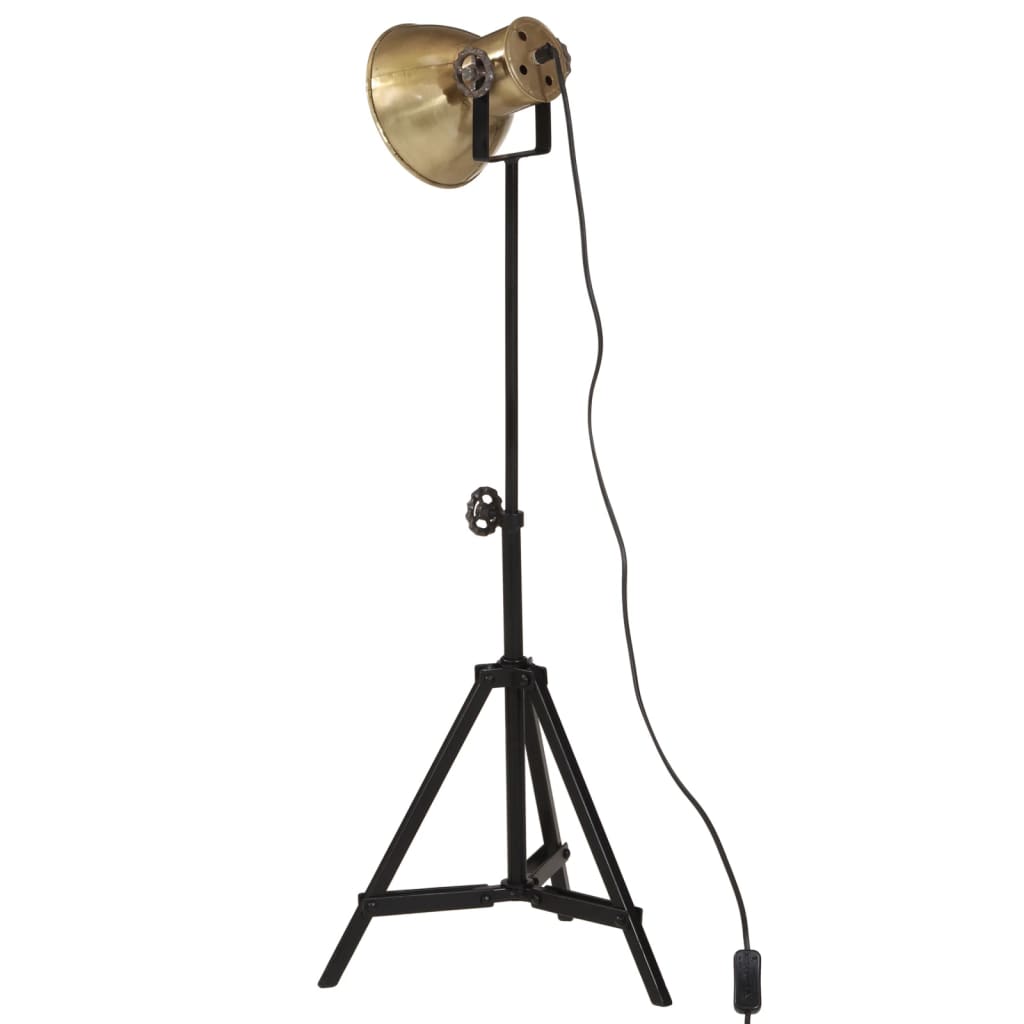 Vloerlamp 25 W E27 35x35x65/95 cm antiek messingkleurig is nu te koop bij PeponiXL, paradijselijk wonen!