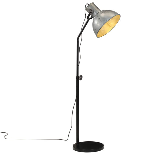 Vloerlamp 25 W E27 30x30x90-150 cm vintage zilverkleurig is nu te koop bij PeponiXL, paradijselijk wonen!