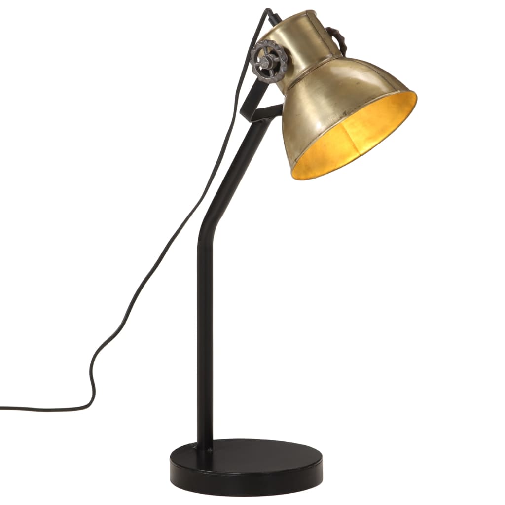 Bureaulamp 25 W E27 17x17x60 cm antiek messingkleurig is nu te koop bij PeponiXL, paradijselijk wonen!