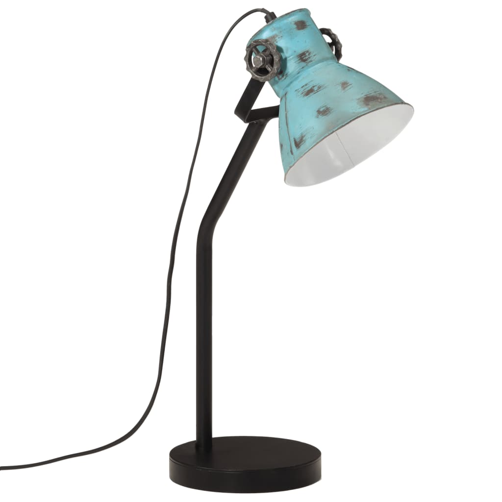 Bureaulamp 25 W E27 17x17x60 cm verweerd blauw is nu te koop bij PeponiXL, paradijselijk wonen!