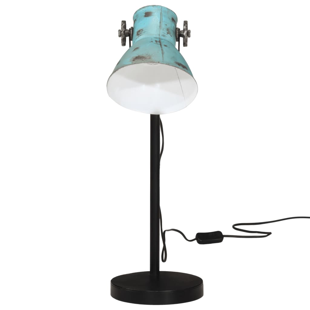 Bureaulamp 25 W E27 17x17x60 cm verweerd blauw is nu te koop bij PeponiXL, paradijselijk wonen!