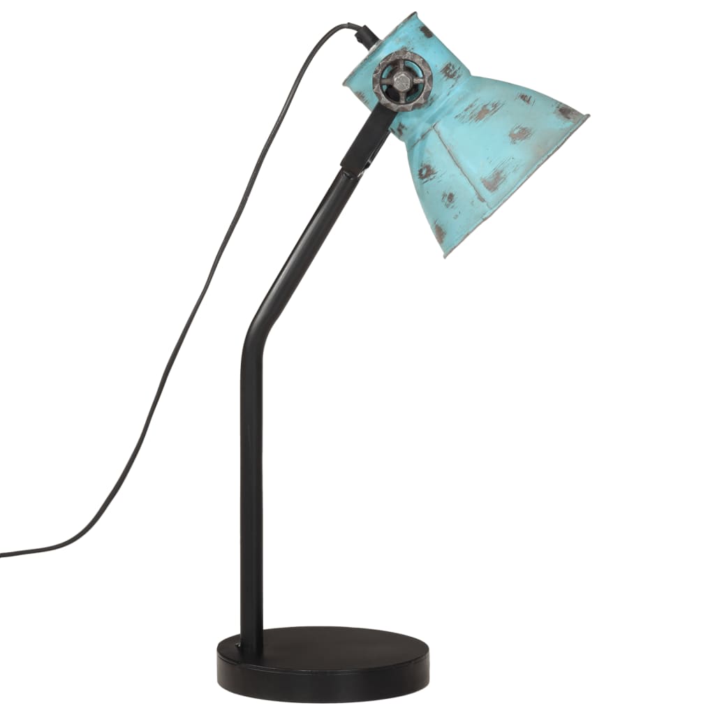 Bureaulamp 25 W E27 17x17x60 cm verweerd blauw is nu te koop bij PeponiXL, paradijselijk wonen!