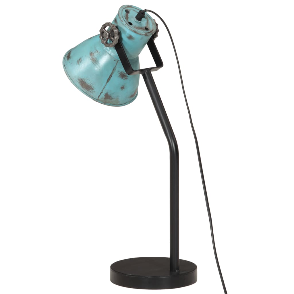 Bureaulamp 25 W E27 17x17x60 cm verweerd blauw is nu te koop bij PeponiXL, paradijselijk wonen!