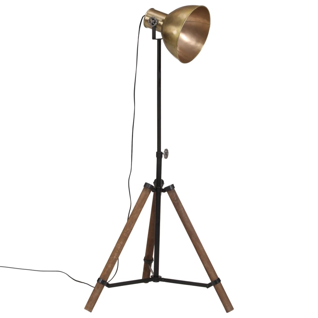 Vloerlamp 25 W E27 75x75x90-150 cm antiek messingkleurig is nu te koop bij PeponiXL, paradijselijk wonen!