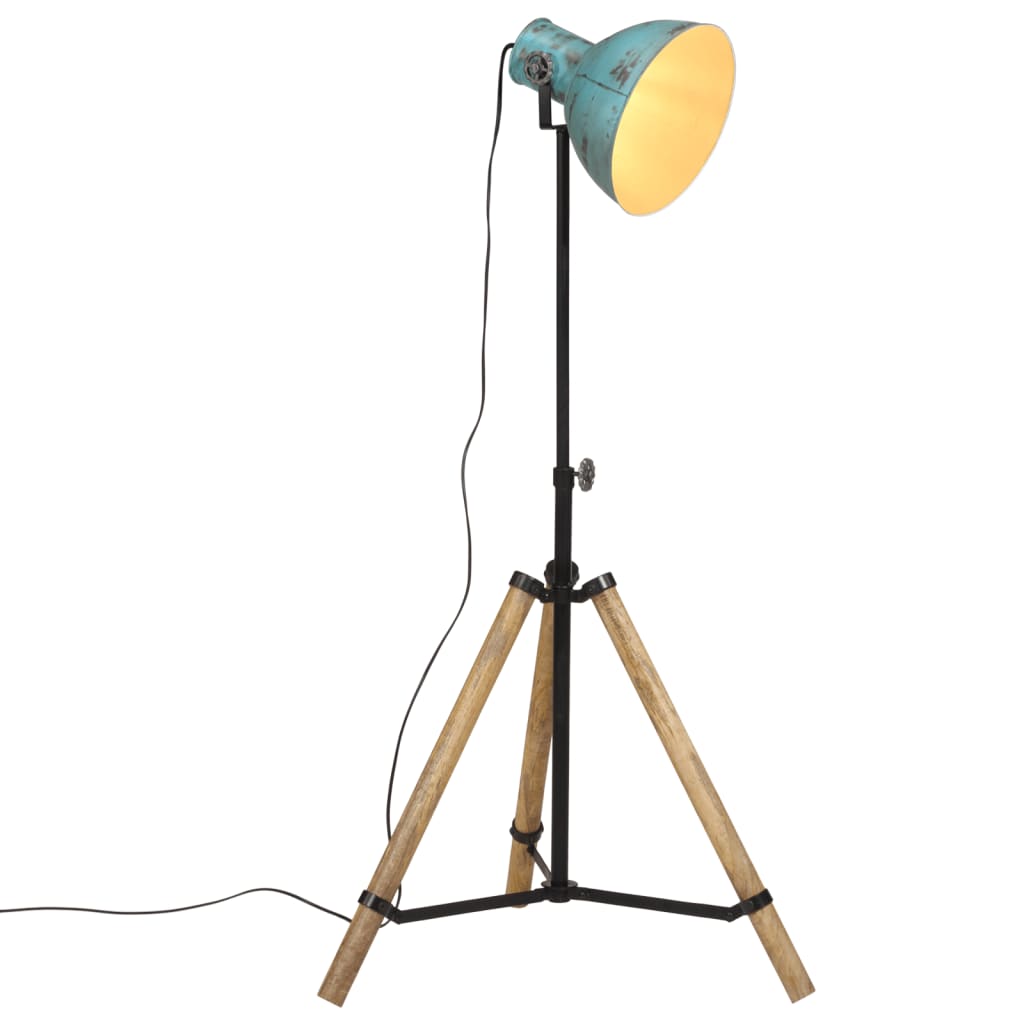 Vloerlamp 25 W E27 75x75x90-150 cm verweerd blauw is nu te koop bij PeponiXL, paradijselijk wonen!