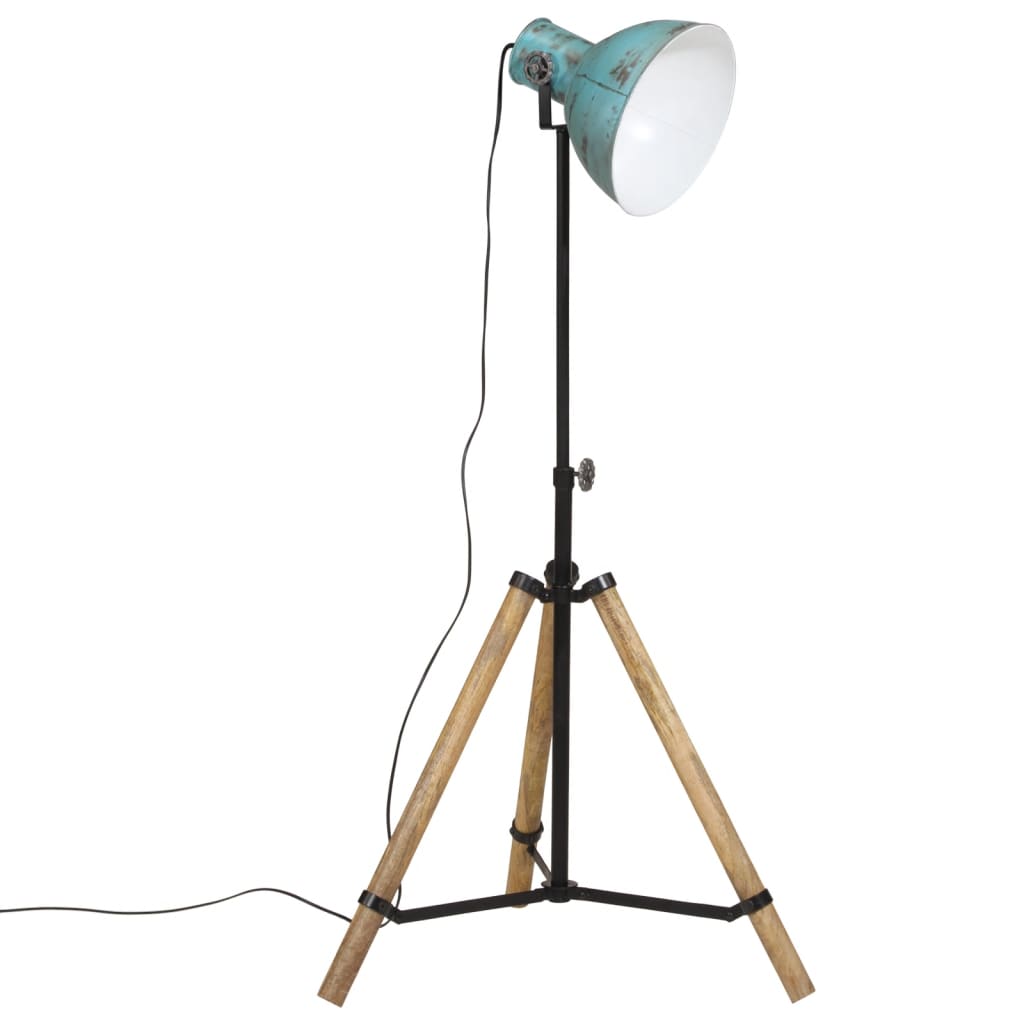 Vloerlamp 25 W E27 75x75x90-150 cm verweerd blauw is nu te koop bij PeponiXL, paradijselijk wonen!