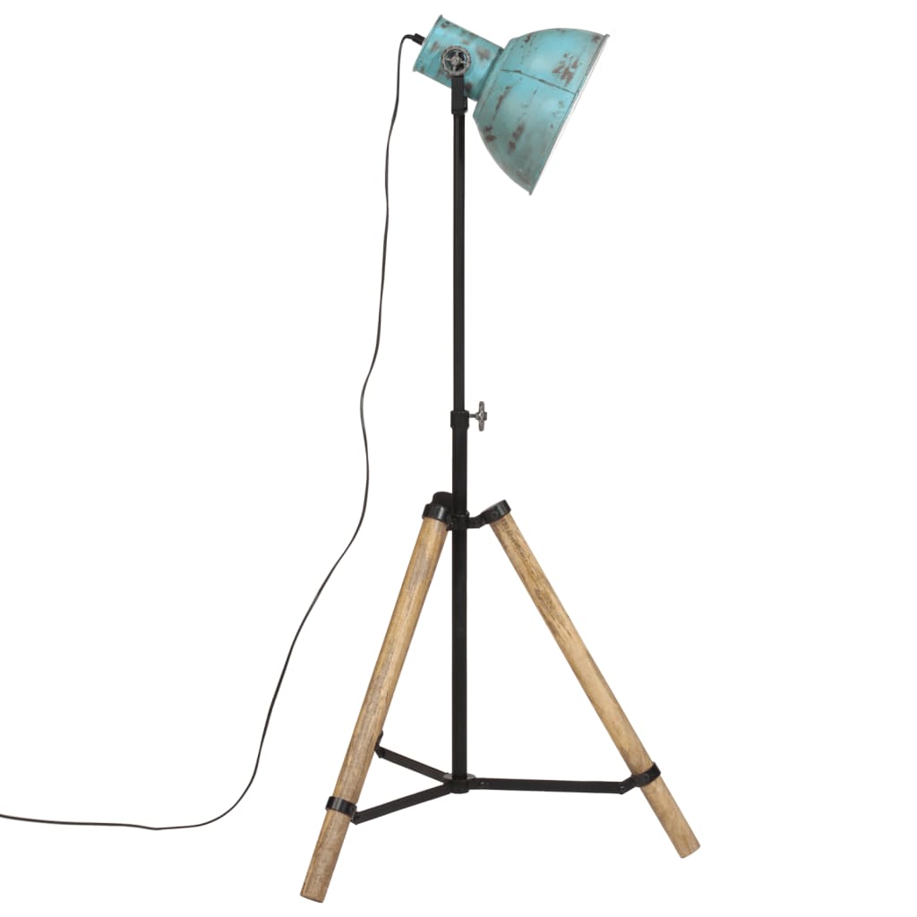 Vloerlamp 25 W E27 75x75x90-150 cm verweerd blauw is nu te koop bij PeponiXL, paradijselijk wonen!