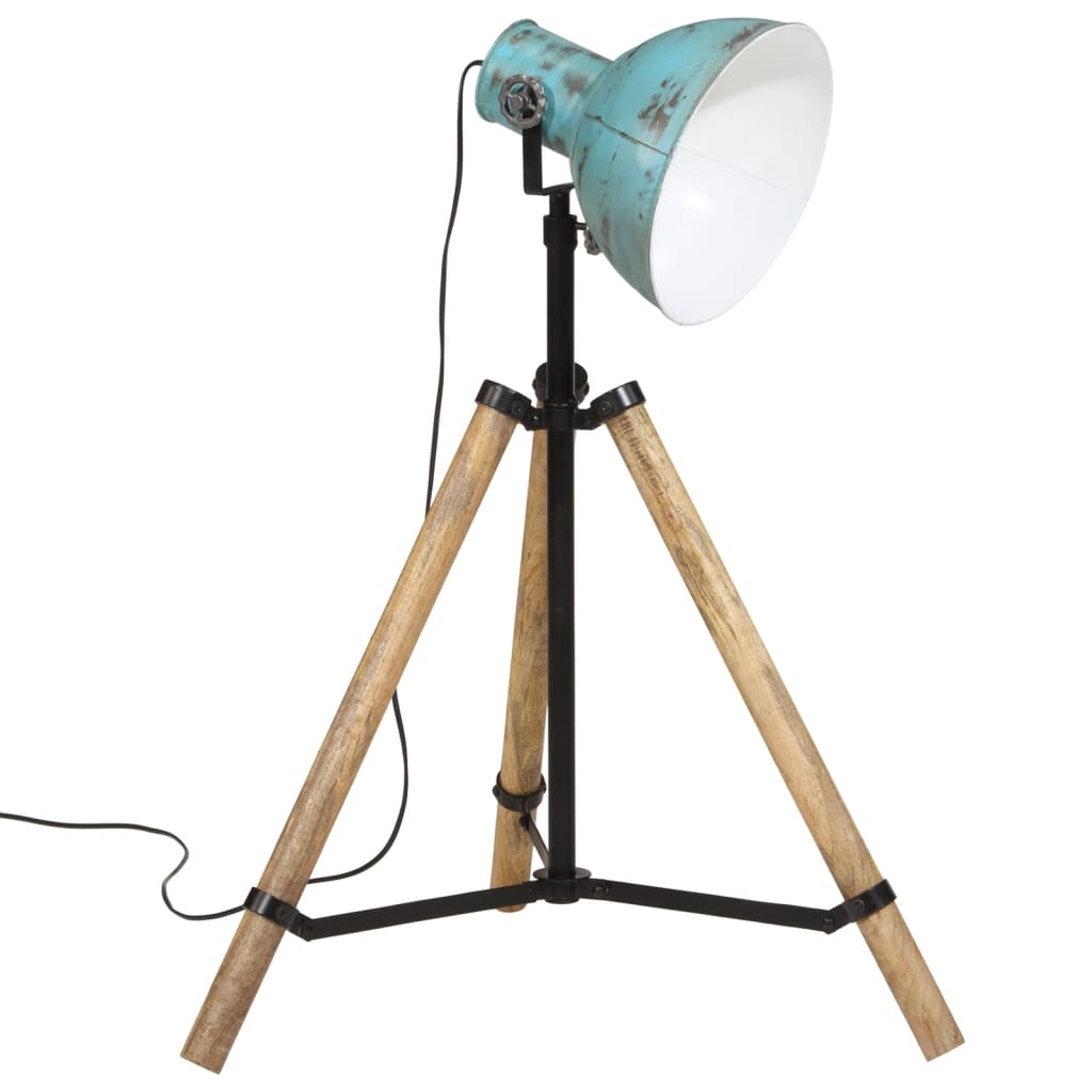 Vloerlamp 25 W E27 75x75x90-150 cm verweerd blauw is nu te koop bij PeponiXL, paradijselijk wonen!