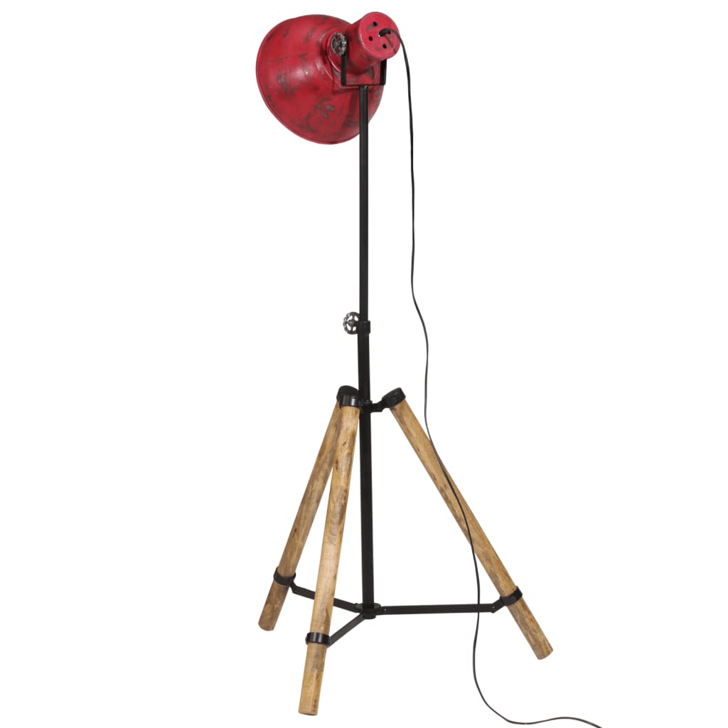 Vloerlamp 25 W E27 75x75x90-150 cm verweerd rood is nu te koop bij PeponiXL, paradijselijk wonen!