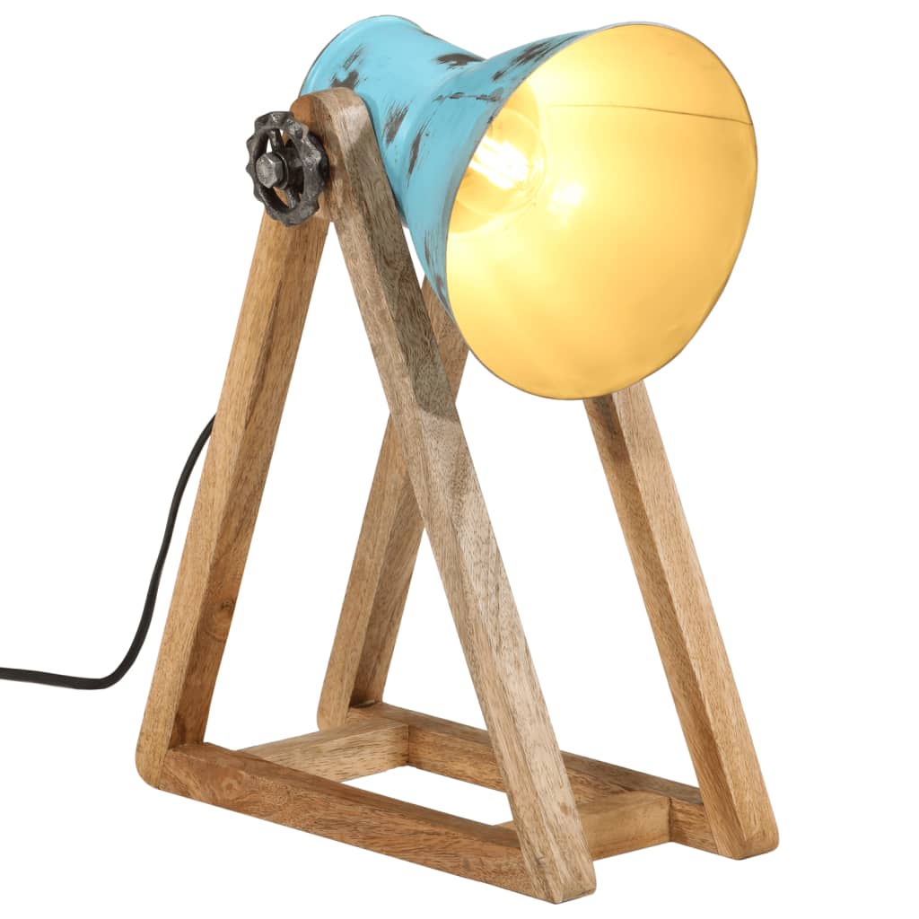 Bureaulamp 25 W E27 30x17x40 cm verweerd blauw is nu te koop bij PeponiXL, paradijselijk wonen!