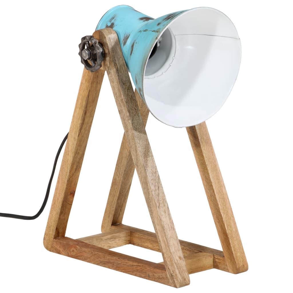 Bureaulamp 25 W E27 30x17x40 cm verweerd blauw is nu te koop bij PeponiXL, paradijselijk wonen!