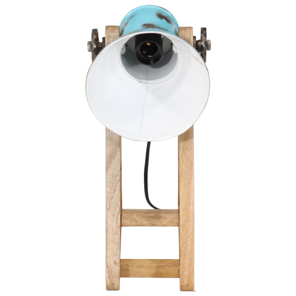 Bureaulamp 25 W E27 30x17x40 cm verweerd blauw is nu te koop bij PeponiXL, paradijselijk wonen!