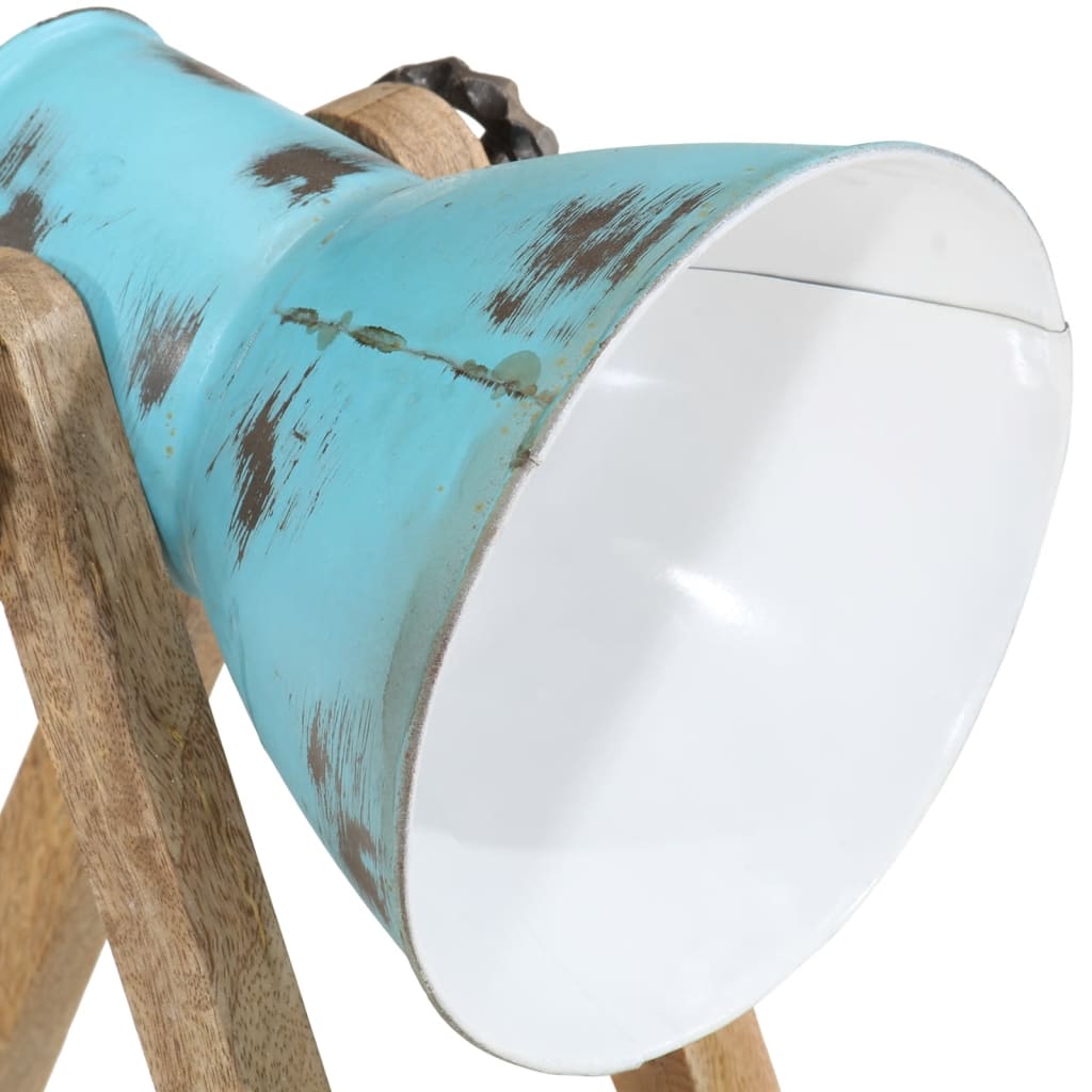 Bureaulamp 25 W E27 30x17x40 cm verweerd blauw is nu te koop bij PeponiXL, paradijselijk wonen!