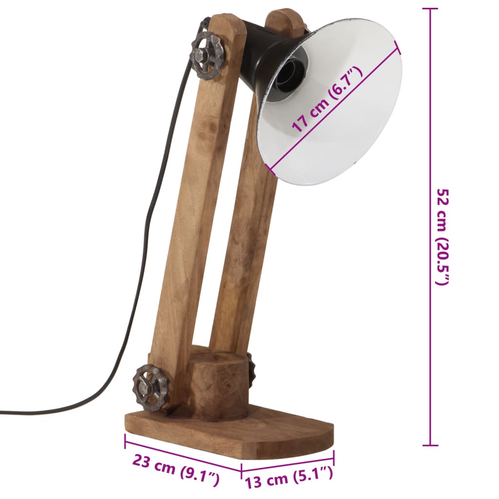 Bureaulamp 25 W E27 23x13x52 cm zwart is nu te koop bij PeponiXL, paradijselijk wonen!