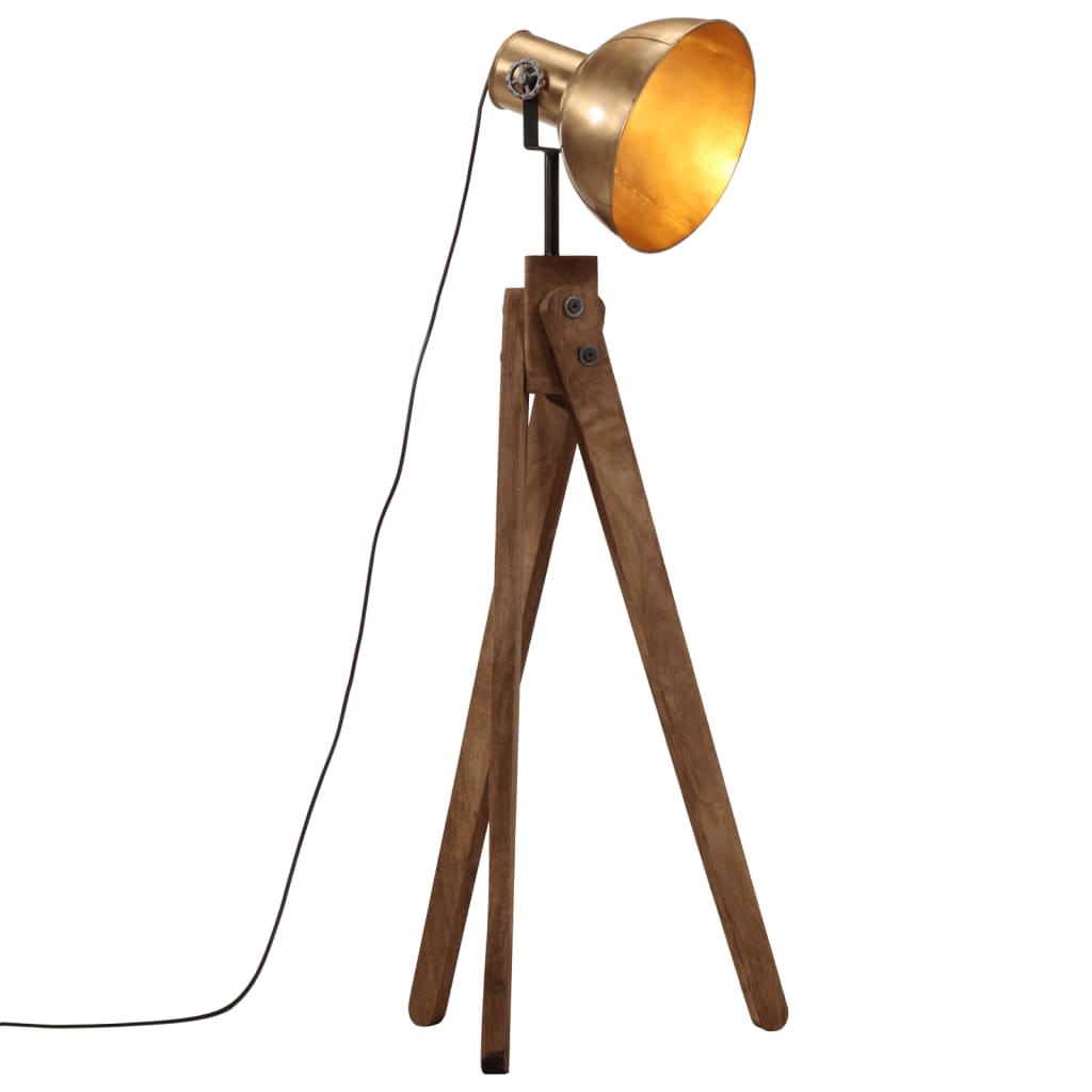 Vloerlamp 25 W E27 45x45x120 cm antiek messingkleurig is nu te koop bij PeponiXL, paradijselijk wonen!
