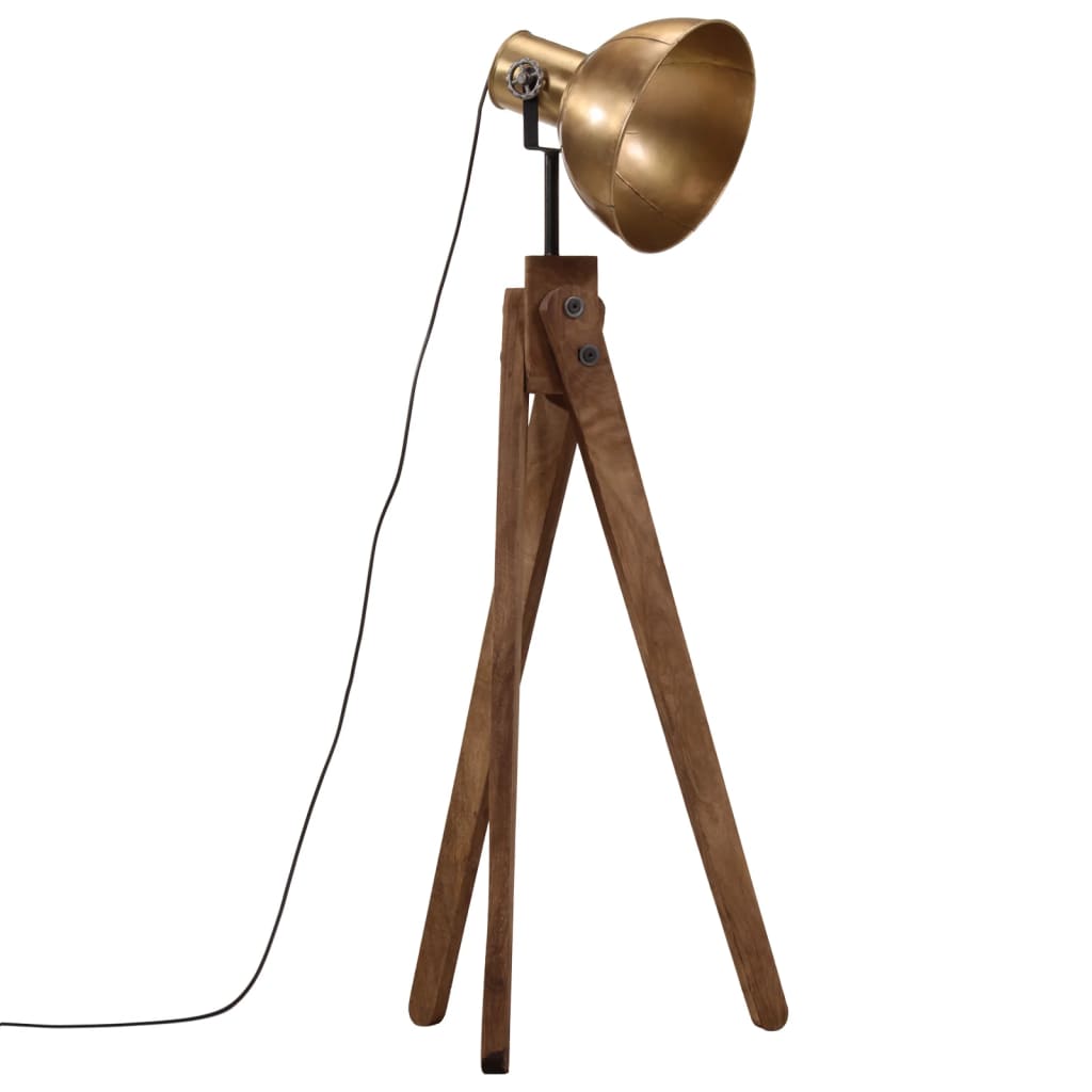 Vloerlamp 25 W E27 45x45x120 cm antiek messingkleurig is nu te koop bij PeponiXL, paradijselijk wonen!