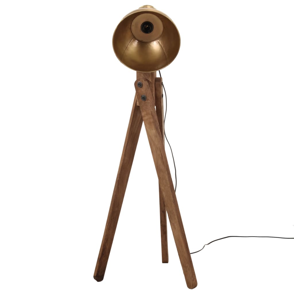 Vloerlamp 25 W E27 45x45x120 cm antiek messingkleurig is nu te koop bij PeponiXL, paradijselijk wonen!