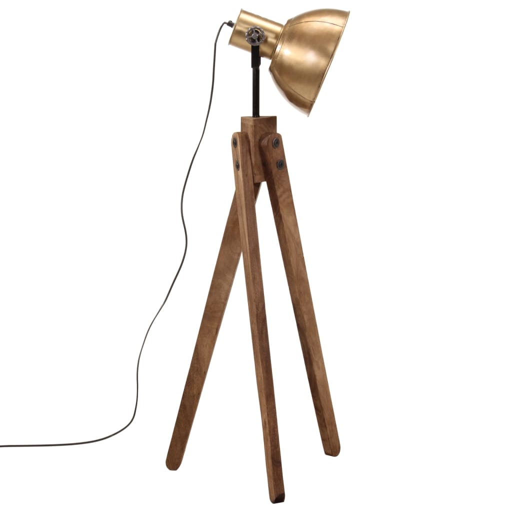 Vloerlamp 25 W E27 45x45x120 cm antiek messingkleurig is nu te koop bij PeponiXL, paradijselijk wonen!