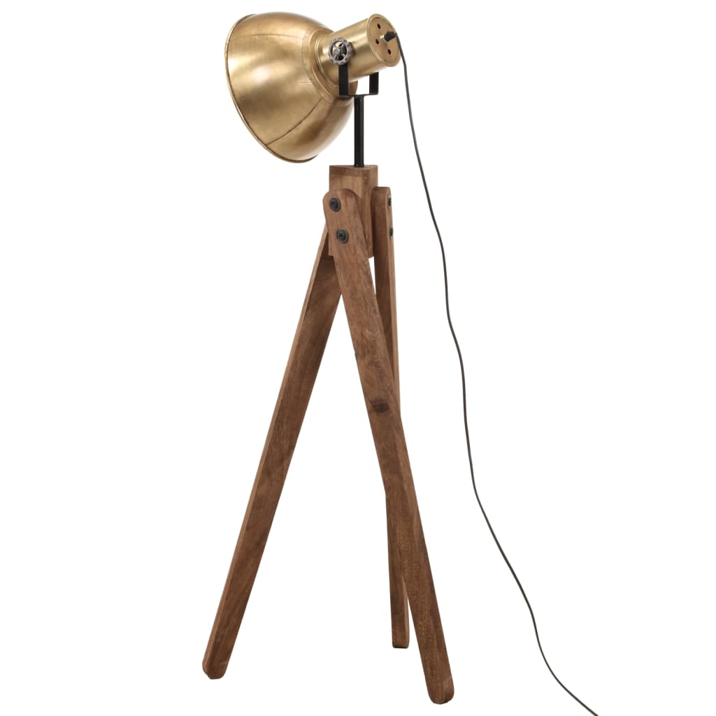 Vloerlamp 25 W E27 45x45x120 cm antiek messingkleurig is nu te koop bij PeponiXL, paradijselijk wonen!