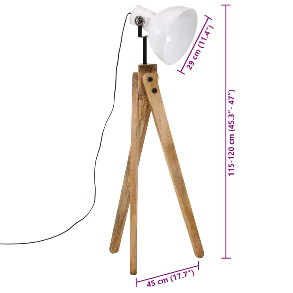 Vloerlamp 25 W E27 45x45x120 cm wit is nu te koop bij PeponiXL, paradijselijk wonen!