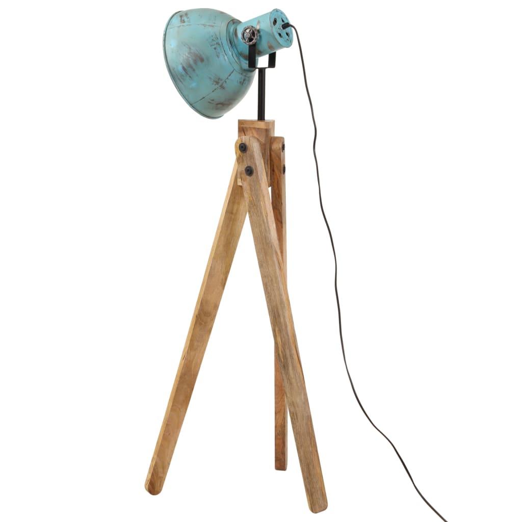 Vloerlamp 25 W E27 45x45x120 cm verweerd blauw is nu te koop bij PeponiXL, paradijselijk wonen!