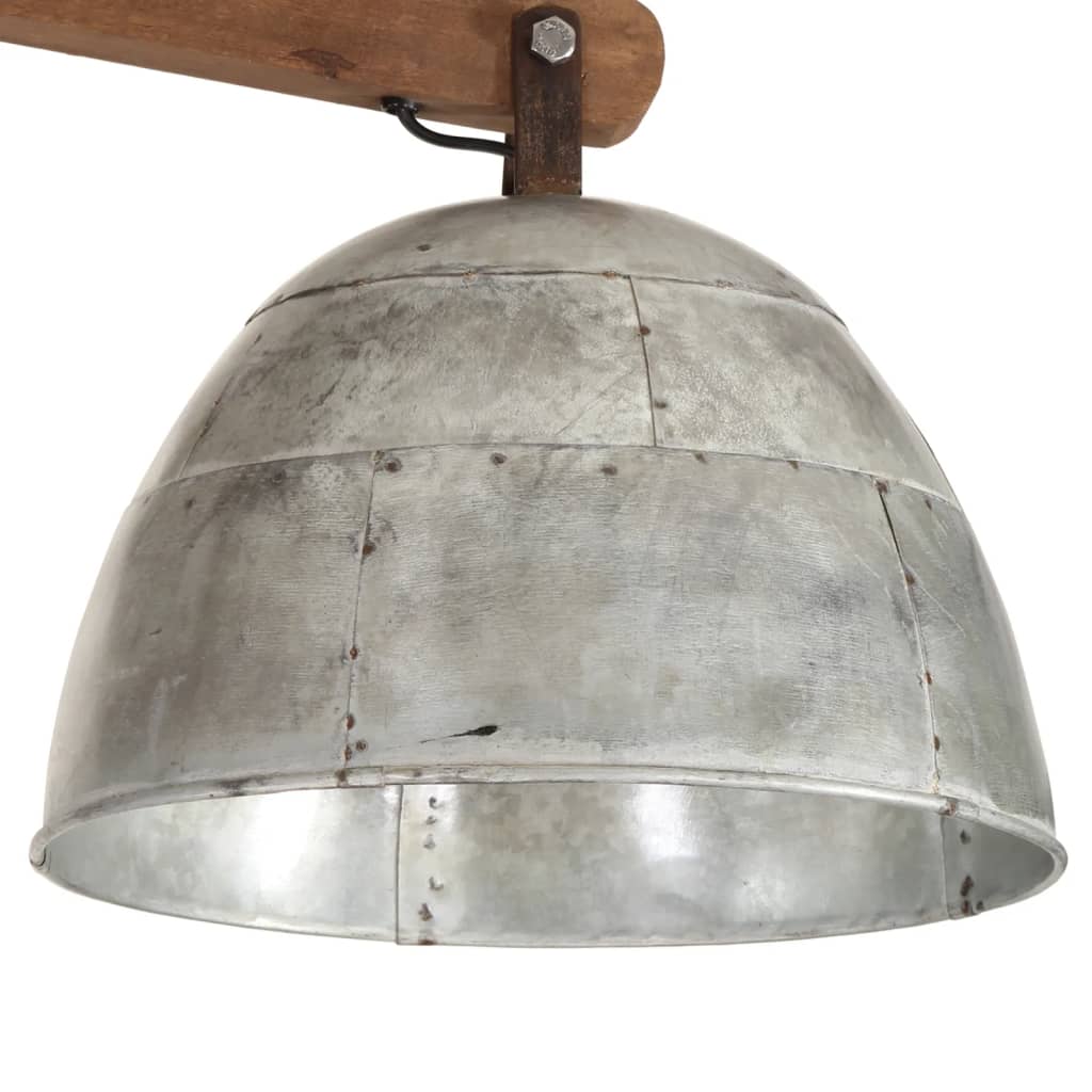 Plafondlamp 25 W E27 105x30x65-108 cm vintage zilverkleurig is nu te koop bij PeponiXL, paradijselijk wonen!