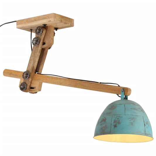 Plafondlamp 25 W E27 105x30x65-108 cm verweerd blauw is nu te koop bij PeponiXL, paradijselijk wonen!