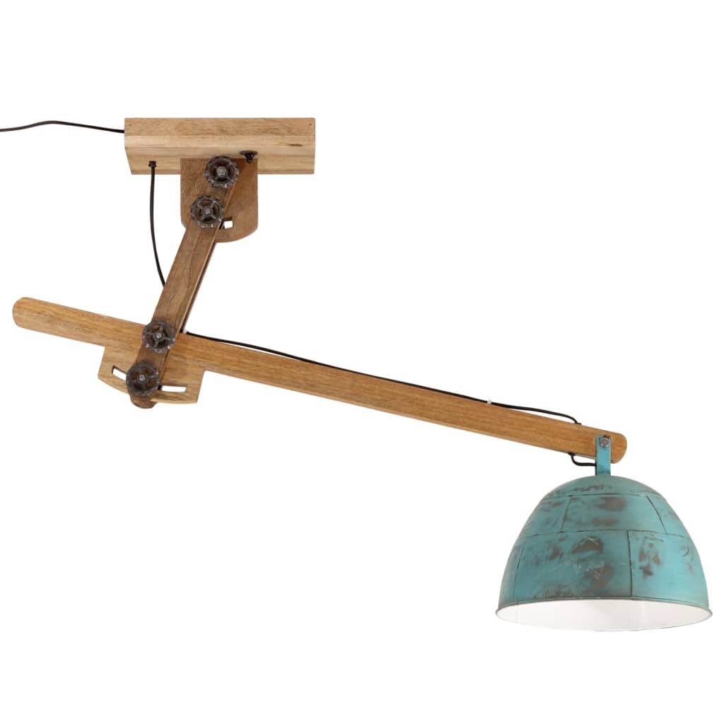 Plafondlamp 25 W E27 105x30x65-108 cm verweerd blauw is nu te koop bij PeponiXL, paradijselijk wonen!