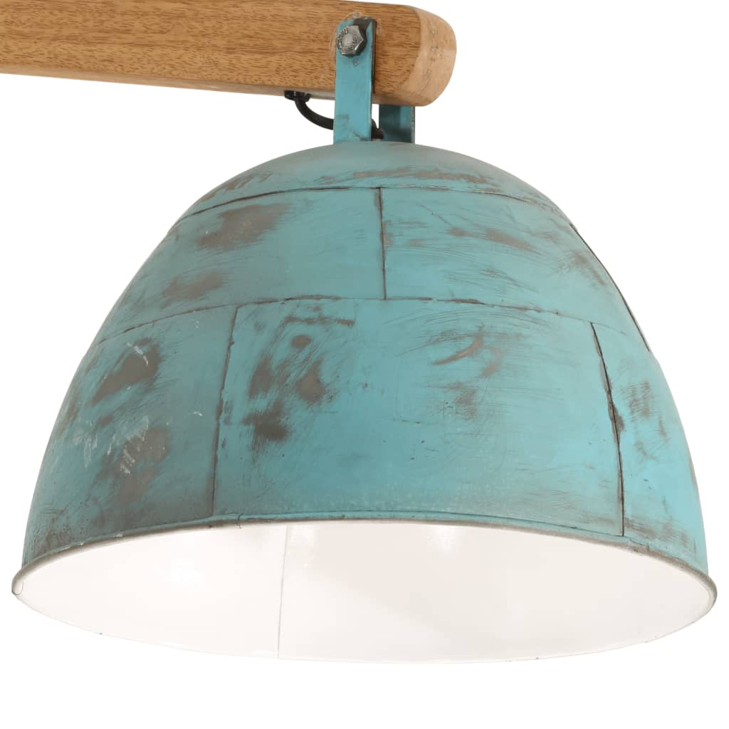 Plafondlamp 25 W E27 105x30x65-108 cm verweerd blauw is nu te koop bij PeponiXL, paradijselijk wonen!