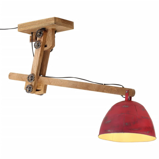 Plafondlamp 25 W E27 105x30x65-108 cm verweerd rood is nu te koop bij PeponiXL, paradijselijk wonen!