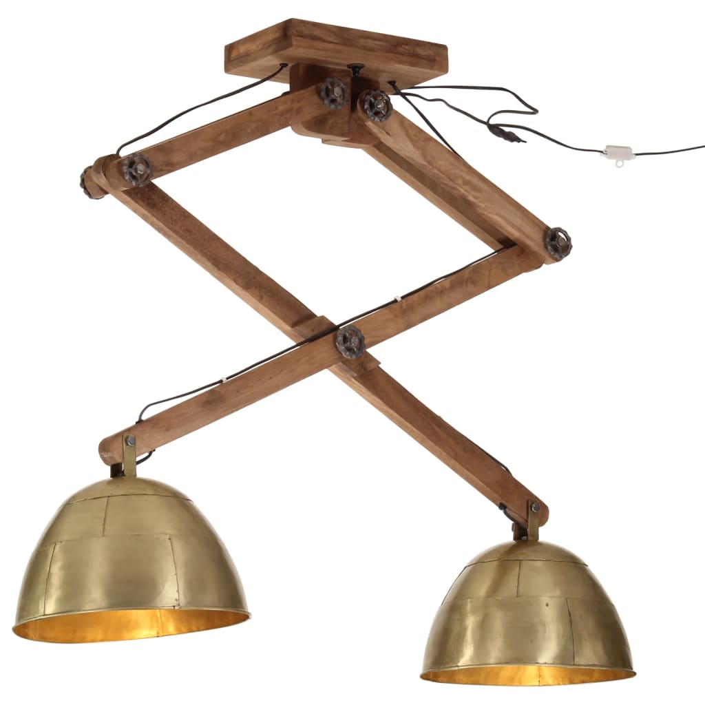 Plafondlamp 25 W E27 29x18x85 cm antiek messingkleurig is nu te koop bij PeponiXL, paradijselijk wonen!