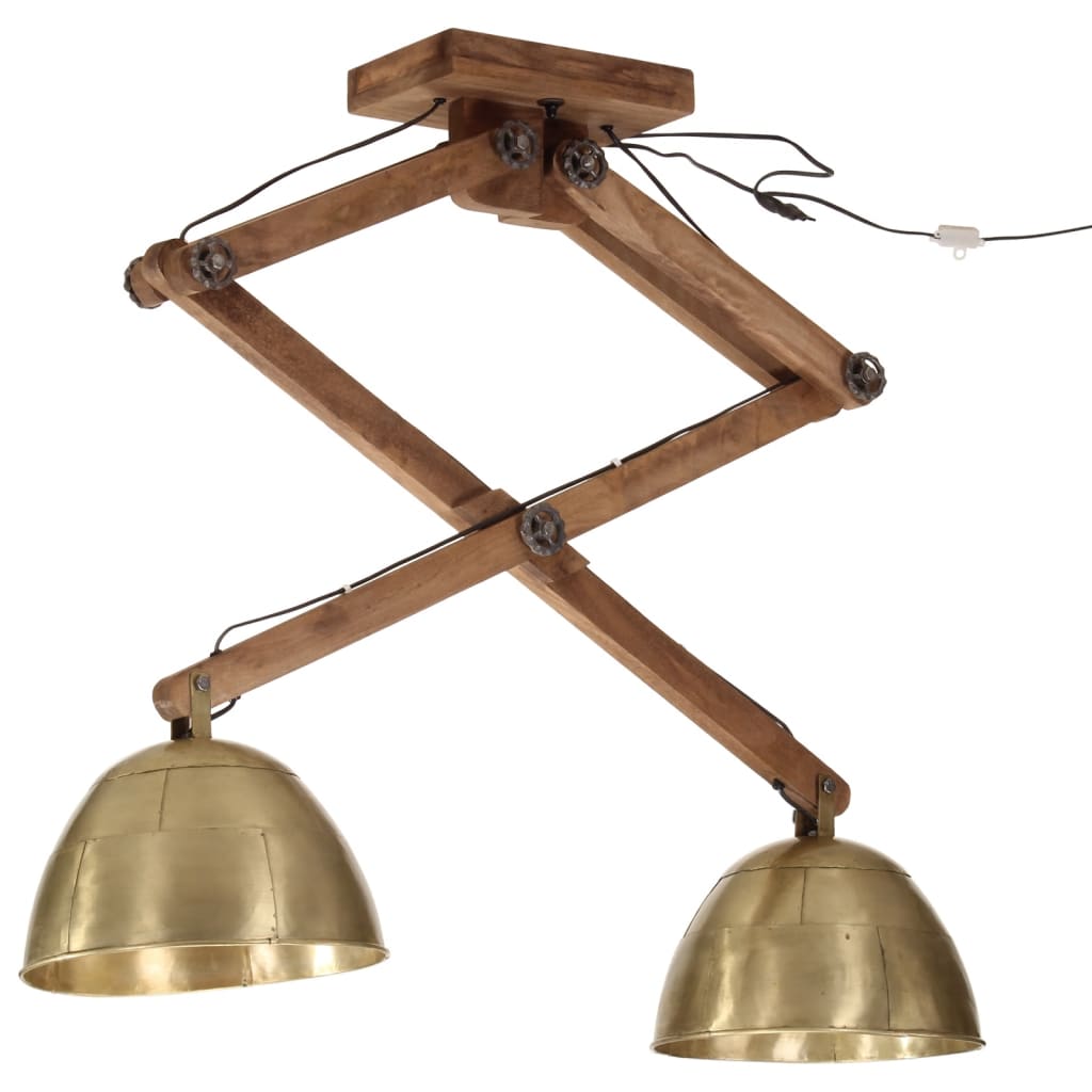 Plafondlamp 25 W E27 29x18x85 cm antiek messingkleurig is nu te koop bij PeponiXL, paradijselijk wonen!