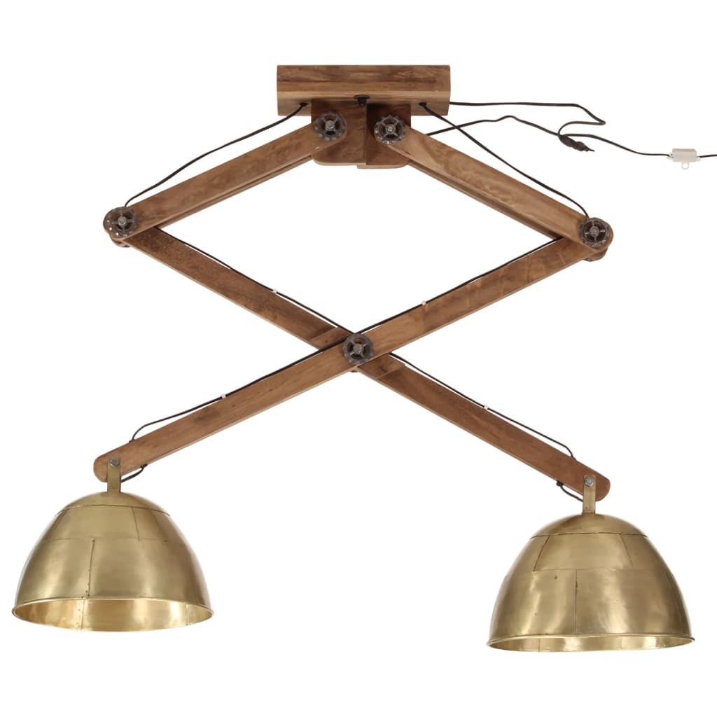 Plafondlamp 25 W E27 29x18x85 cm antiek messingkleurig is nu te koop bij PeponiXL, paradijselijk wonen!