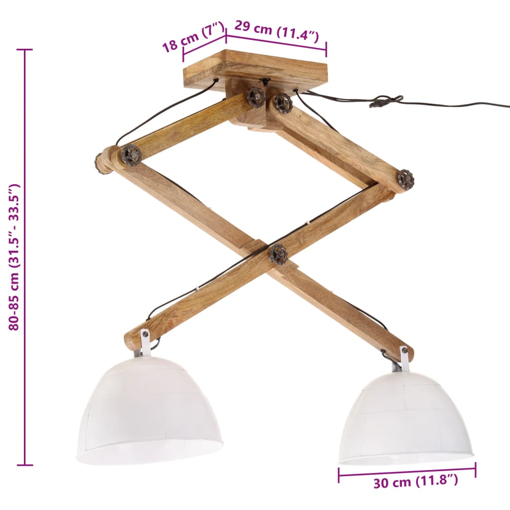 Plafondlamp 25 W E27 29x18x85 cm wit is nu te koop bij PeponiXL, paradijselijk wonen!