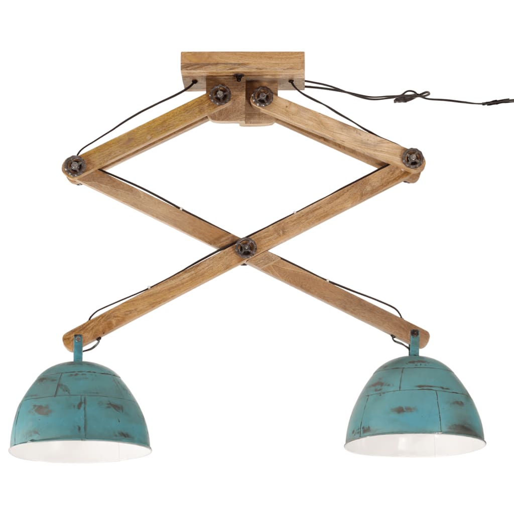 Plafondlamp 25 W E27 29x18x85 cm verweerd blauw is nu te koop bij PeponiXL, paradijselijk wonen!