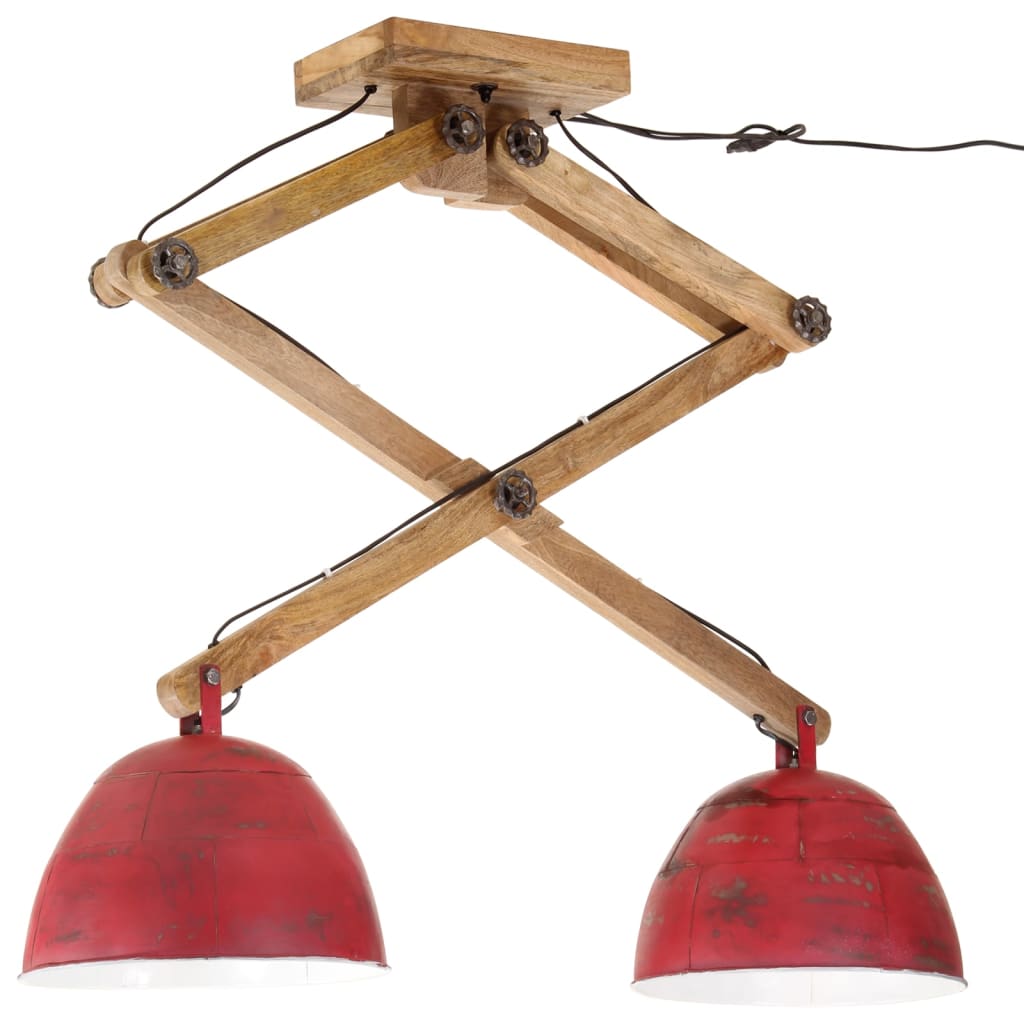 Plafondlamp 25 W E27 29x18x85 cm verweerd rood is nu te koop bij PeponiXL, paradijselijk wonen!