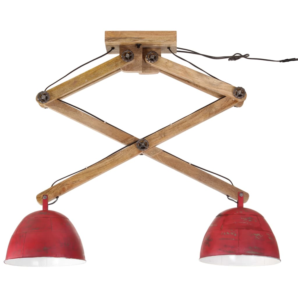 Plafondlamp 25 W E27 29x18x85 cm verweerd rood is nu te koop bij PeponiXL, paradijselijk wonen!