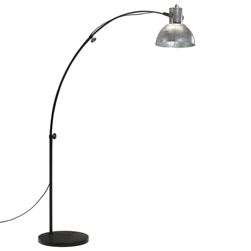 Vloerlamp 25 W E27 150 cm vintage zilverkleurig is nu te koop bij PeponiXL, paradijselijk wonen!