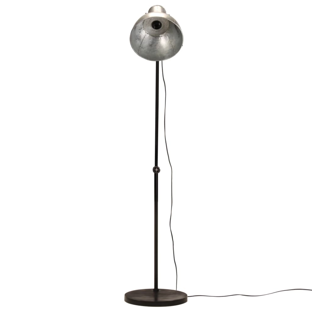 Vloerlamp 25 W E27 150 cm vintage zilverkleurig is nu te koop bij PeponiXL, paradijselijk wonen!