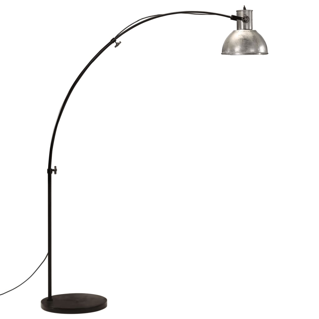 Vloerlamp 25 W E27 150 cm vintage zilverkleurig is nu te koop bij PeponiXL, paradijselijk wonen!