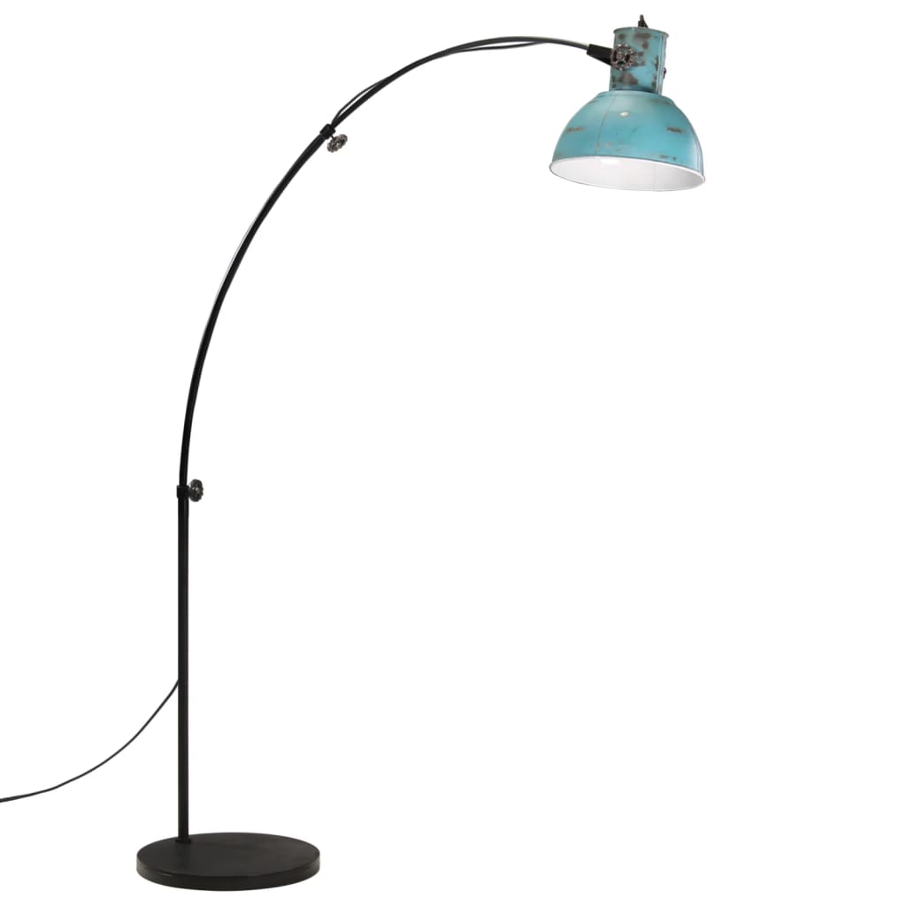 Vloerlamp 25 W E27 150 cm verweerd blauw is nu te koop bij PeponiXL, paradijselijk wonen!