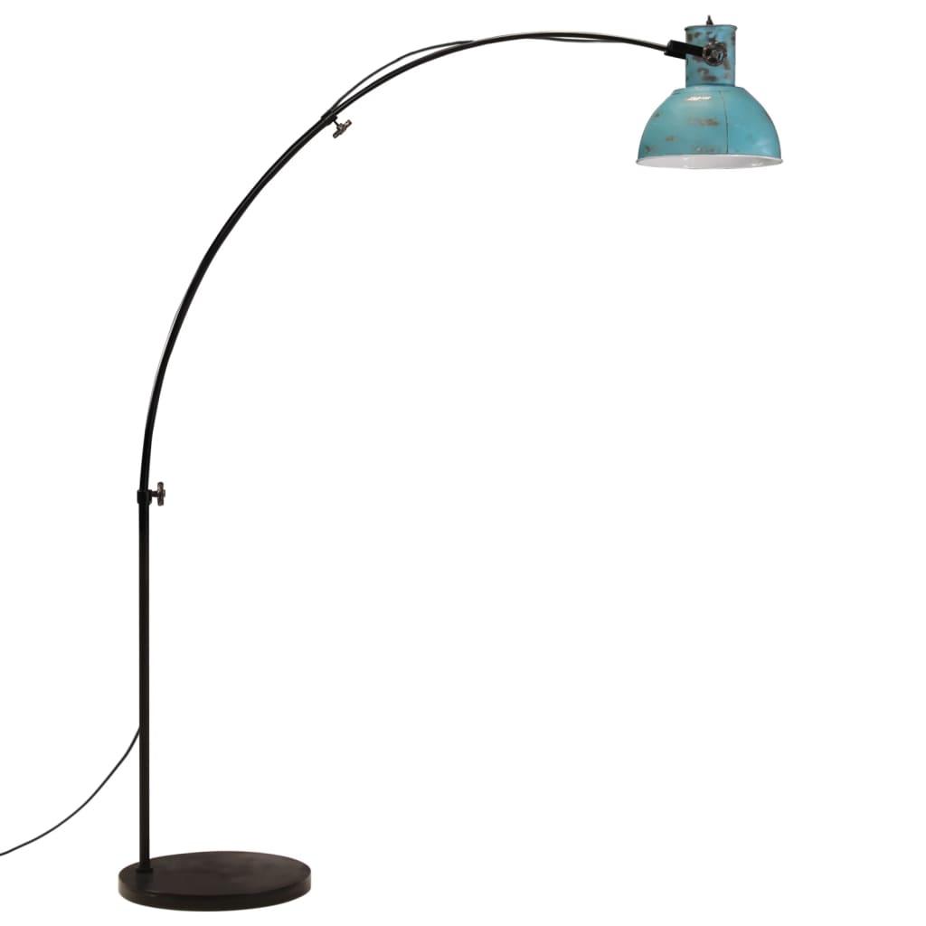 Vloerlamp 25 W E27 150 cm verweerd blauw is nu te koop bij PeponiXL, paradijselijk wonen!