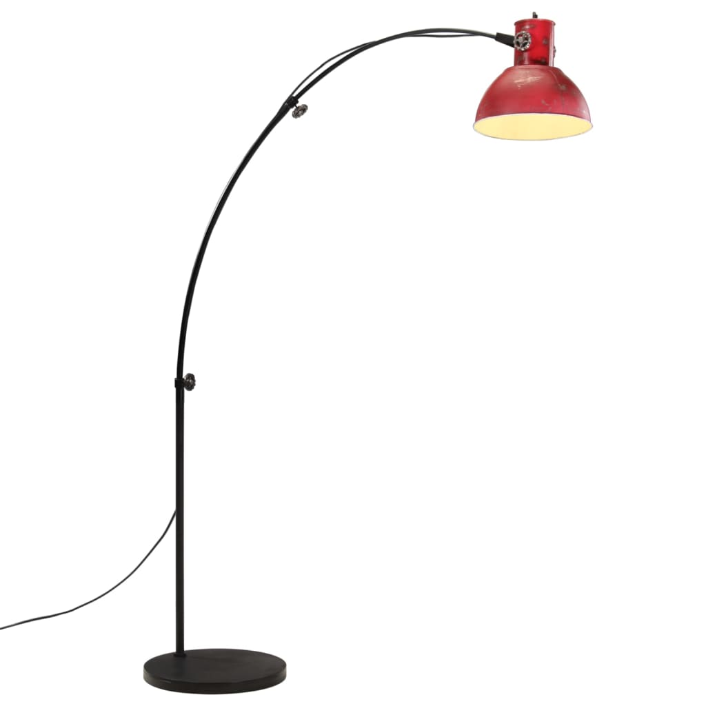 Vloerlamp 25 W E27 150 cm verweerd rood is nu te koop bij PeponiXL, paradijselijk wonen!