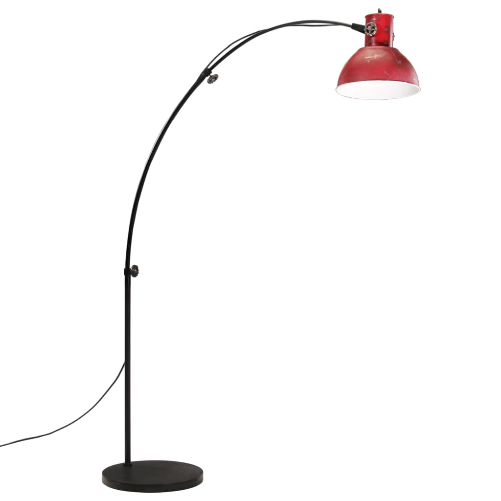 Vloerlamp 25 W E27 150 cm verweerd rood is nu te koop bij PeponiXL, paradijselijk wonen!