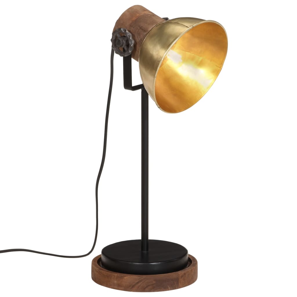 Bureaulamp 25 W E27 17x17x50 cm antiek messingkleurig is nu te koop bij PeponiXL, paradijselijk wonen!
