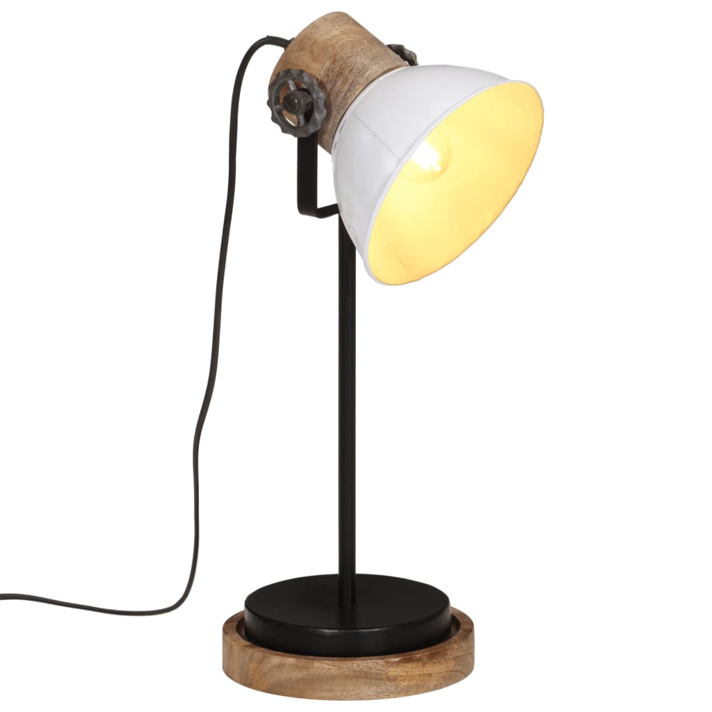 Bureaulamp 25 W E27 17x17x50 cm wit is nu te koop bij PeponiXL, paradijselijk wonen!