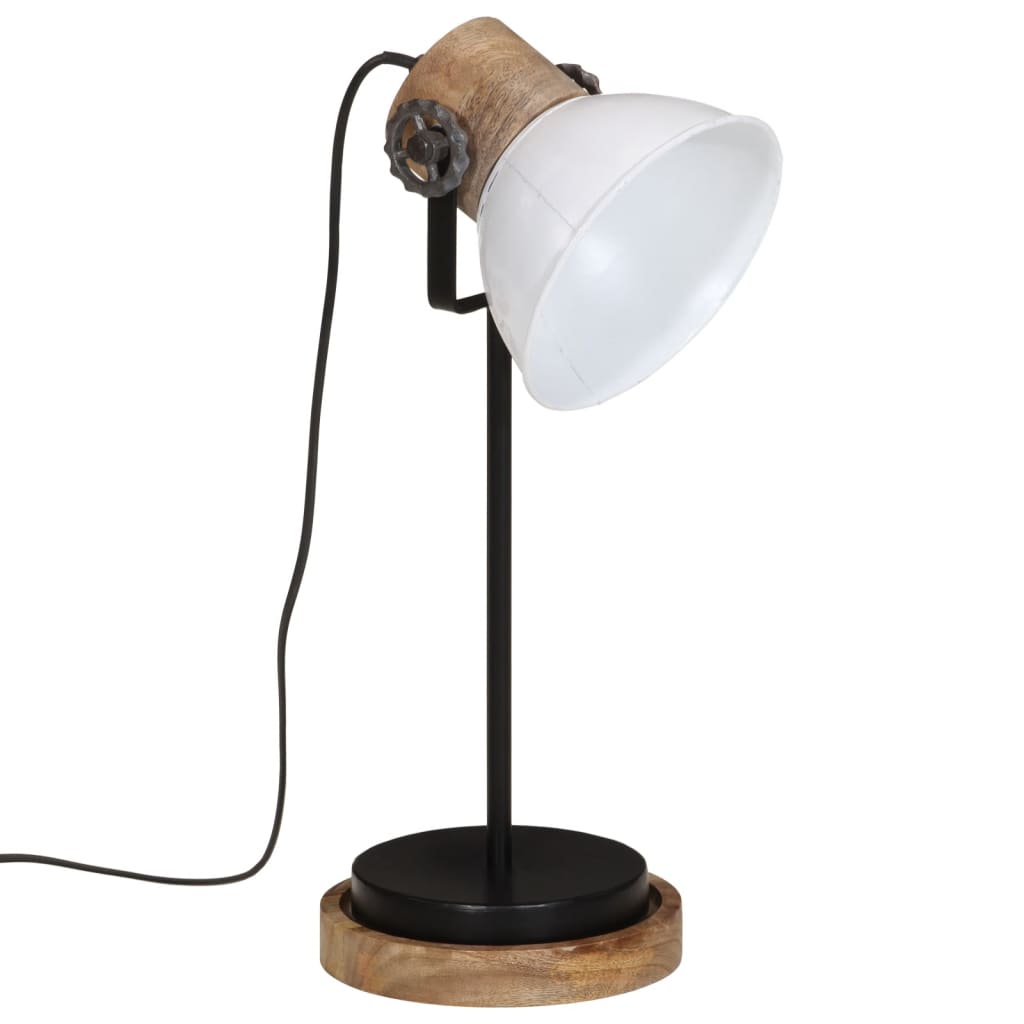 Bureaulamp 25 W E27 17x17x50 cm wit is nu te koop bij PeponiXL, paradijselijk wonen!