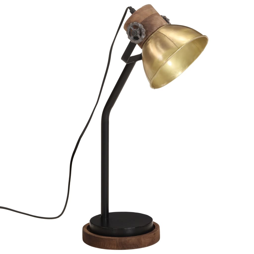 Bureaulamp 25 W E27 18x18x60 cm antiek messingkleurig is nu te koop bij PeponiXL, paradijselijk wonen!